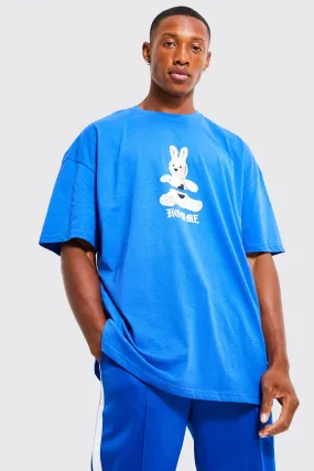 Oversized Ripped Teddy Graphic T-shirt