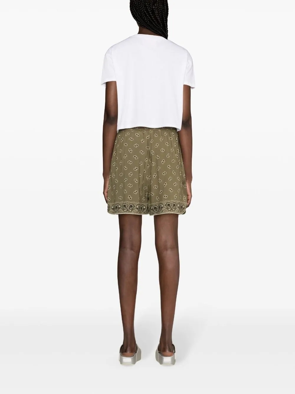 Palm Angels    Palm Angels Paisley Print Shorts
