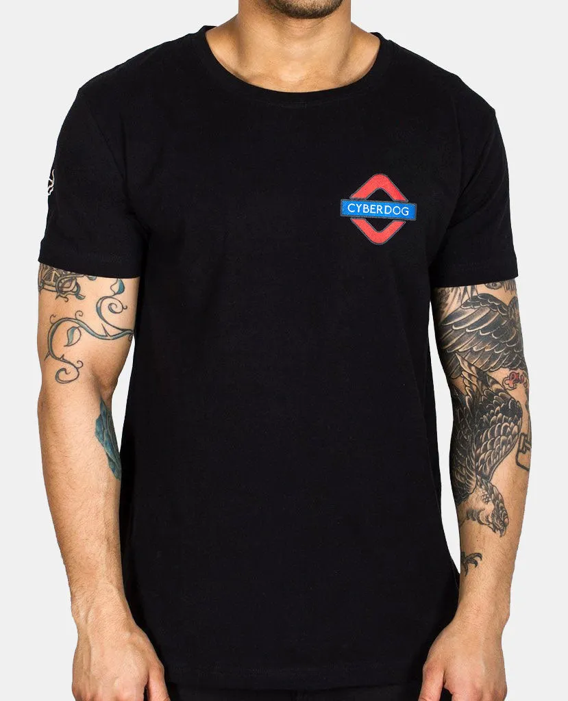 PARTY MAP T-SHIRT MENS BLACK