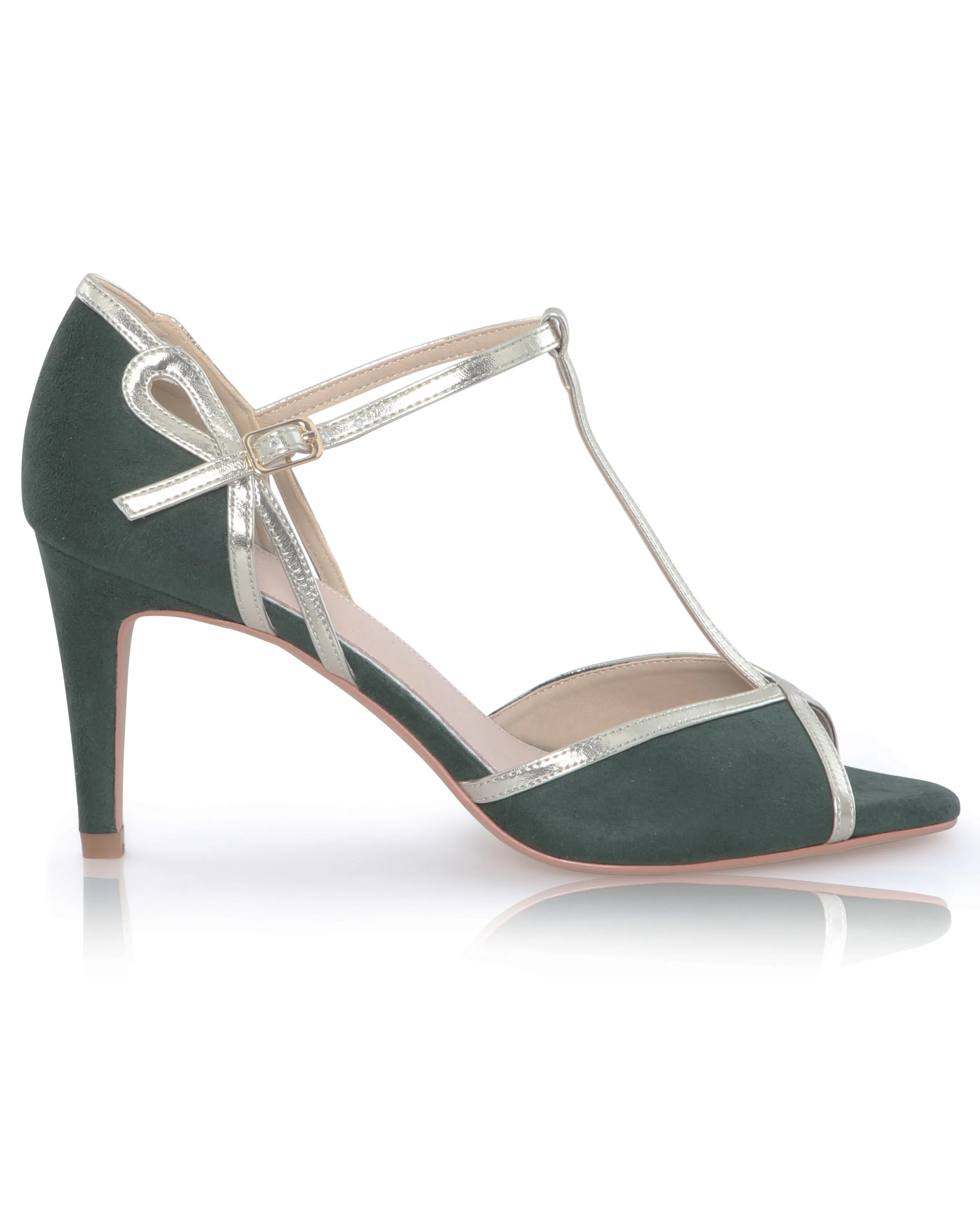 Perfect Joanna Ultra Suede T-Bar Sandals
