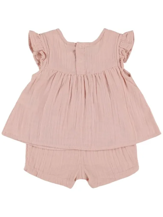 Petit Bateau   Cotton top & shorts 