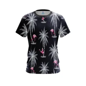 Plain Flamingo Palms CoolWick Bowling Jersey