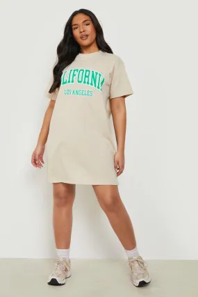 Plus California T-Shirt Dress