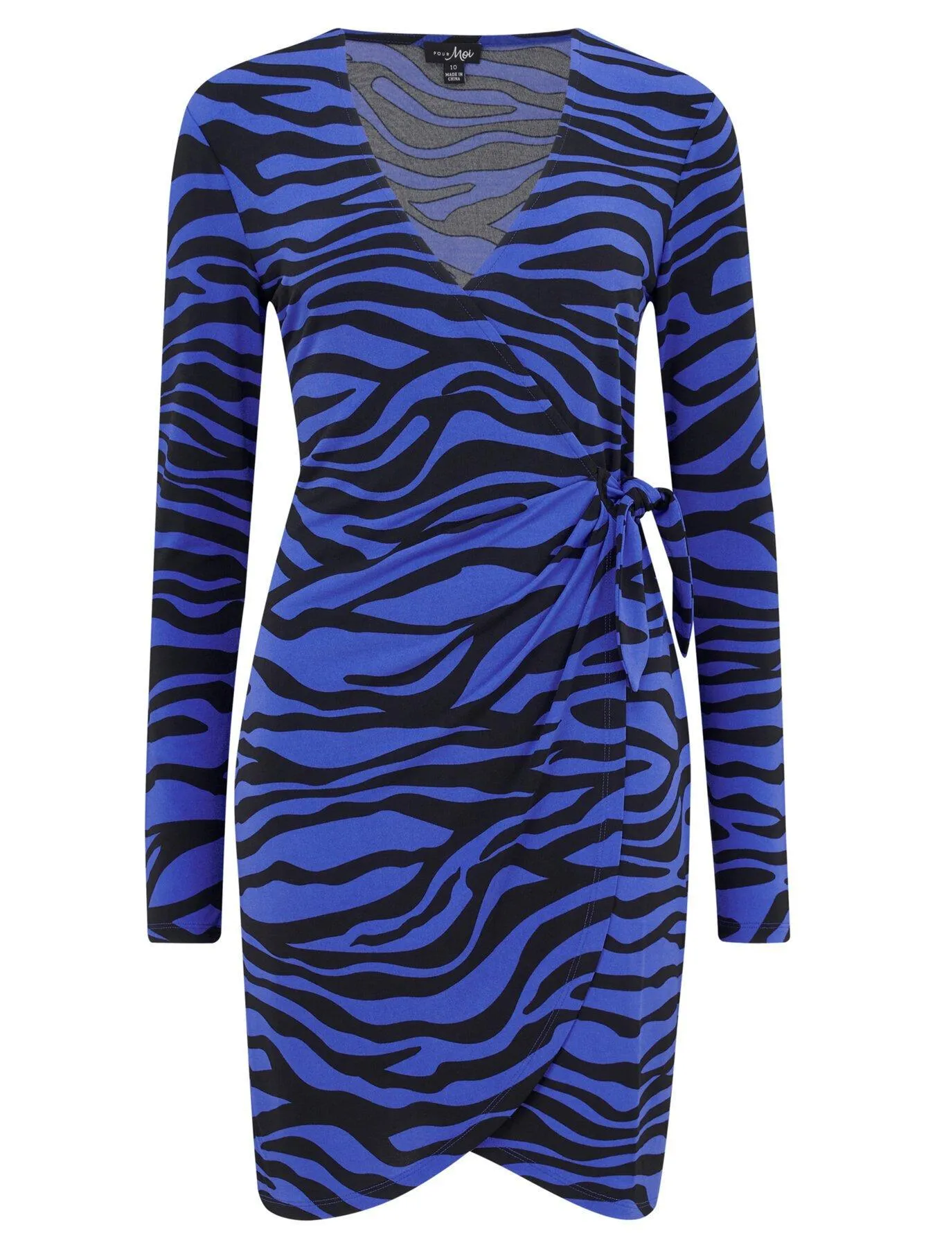 Pour Moi Bryony Slinky Jersey Wrap Mini Dress - Multi