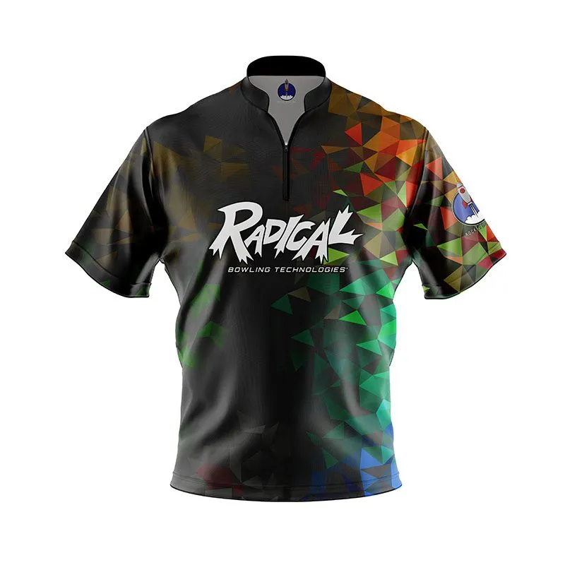 Radical Rainbow Gradient Xpress Ship Rocket Bowling Jersey