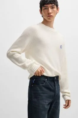 Regular-fit jeans in dark-blue denim