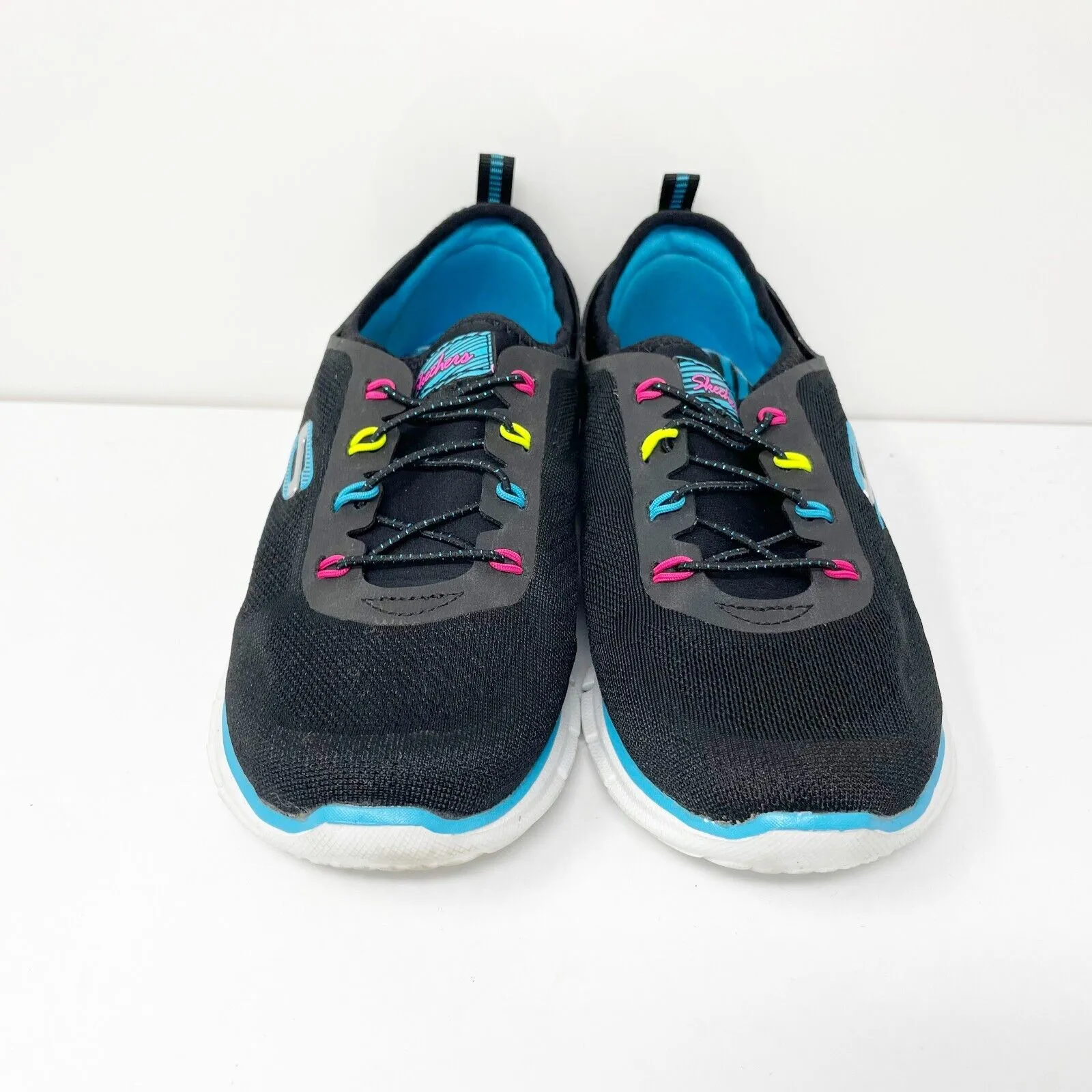 Skechers Womens Glider Zen 22718EW Black Running Shoes Sneakers Size 5