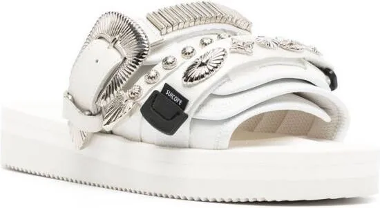 Suicoke MOTO by TOGA embellished sandals White