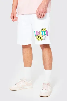 Tall Limited Print Jersey Short | boohooMAN UK