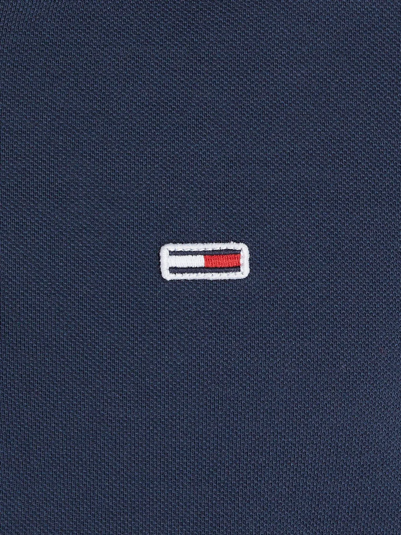 Tommy Jeans Cotton Slim Fit Polo T-Shirt - Navy