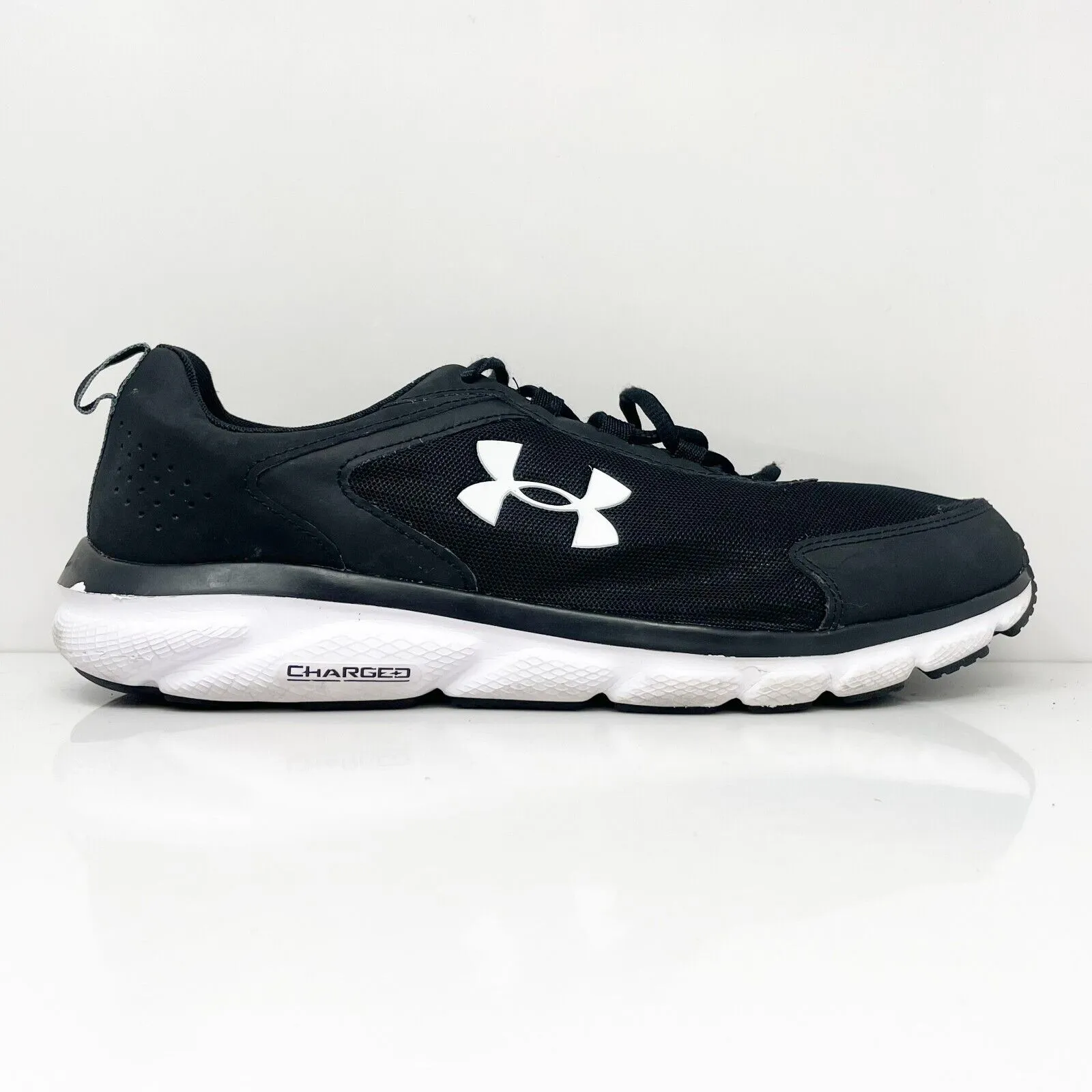 Under Armour Mens Charged Assert 9 3024857-001 Black Running Shoes Sneaker 13 4E