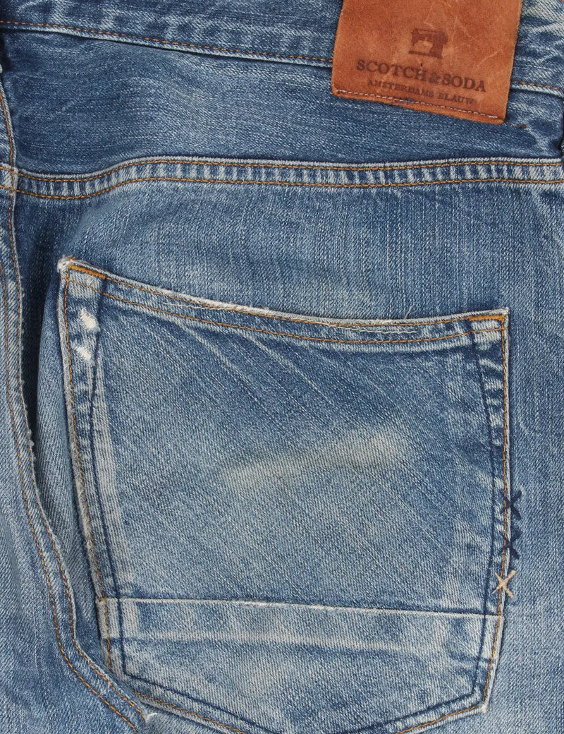 Uniform Reworks Scotch & Soda Ralston Blue Blue Jeans 36X32