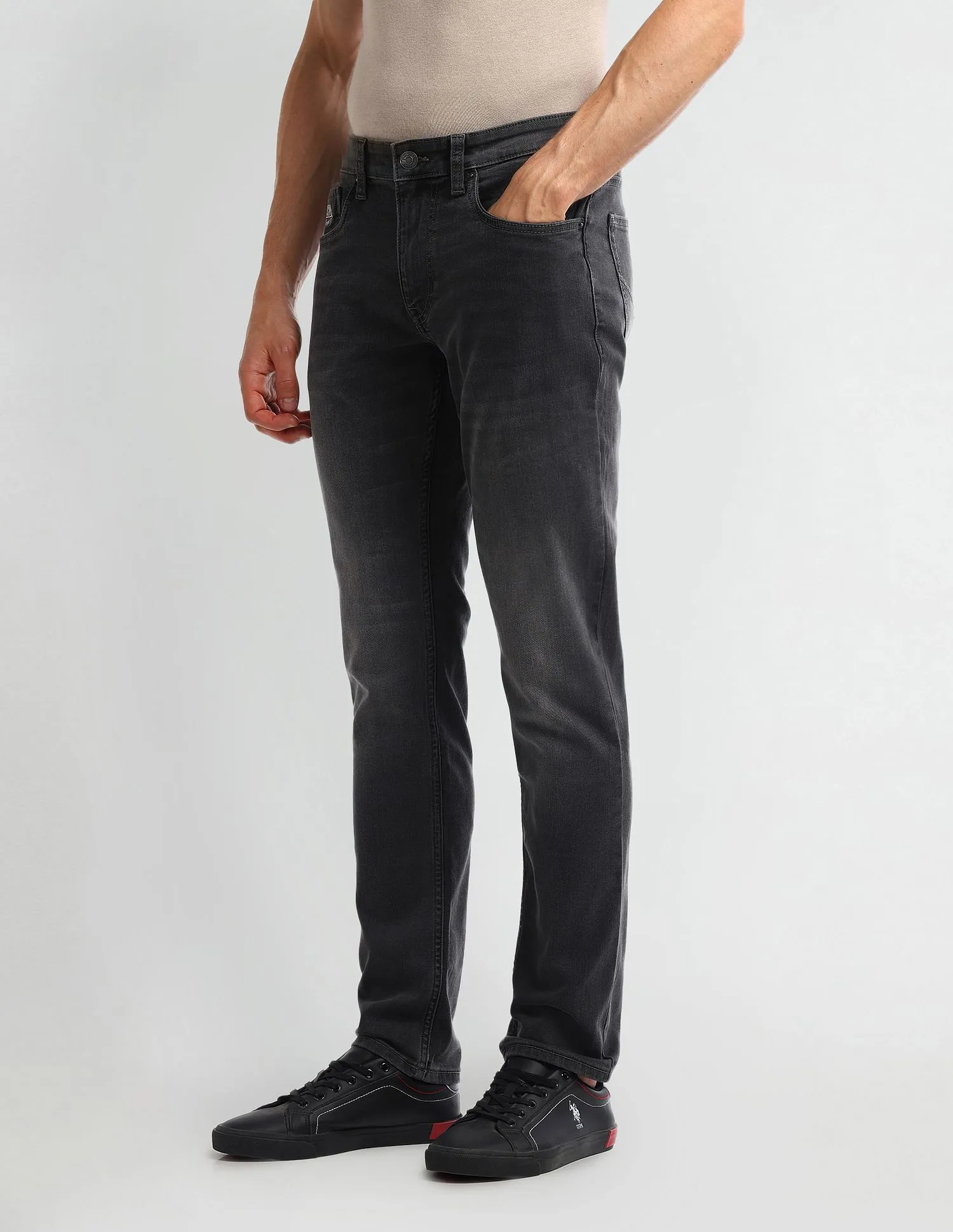 U.S. Polo Assn. Denim Co. Brandon Slim Fit Grey Jeans