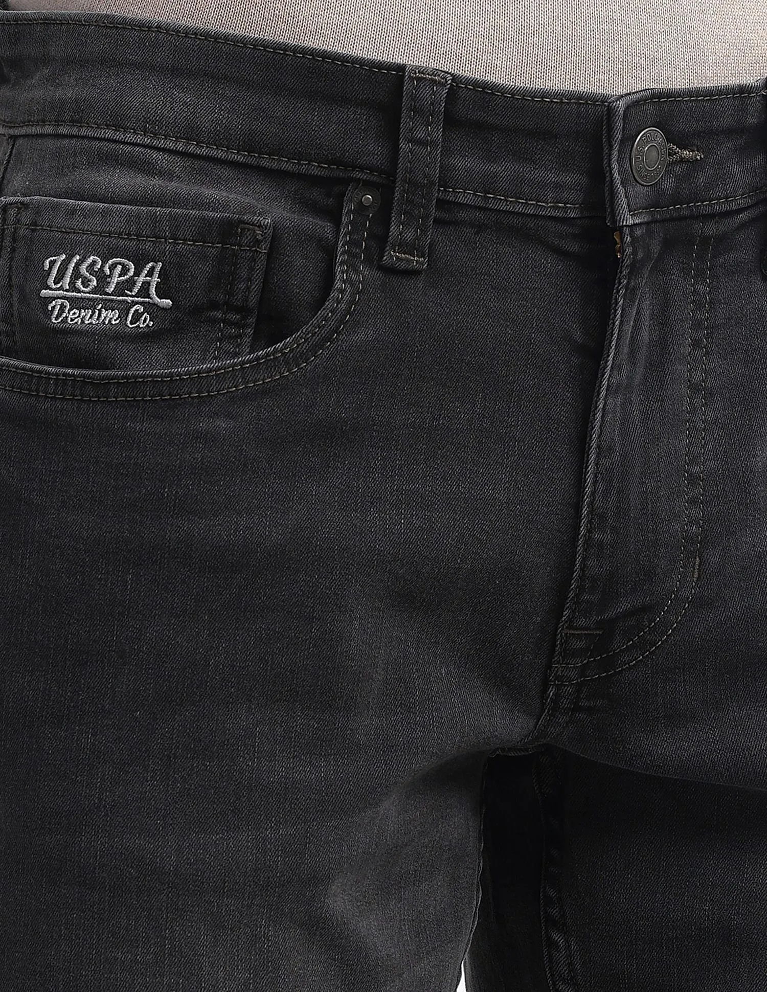 U.S. Polo Assn. Denim Co. Brandon Slim Fit Grey Jeans