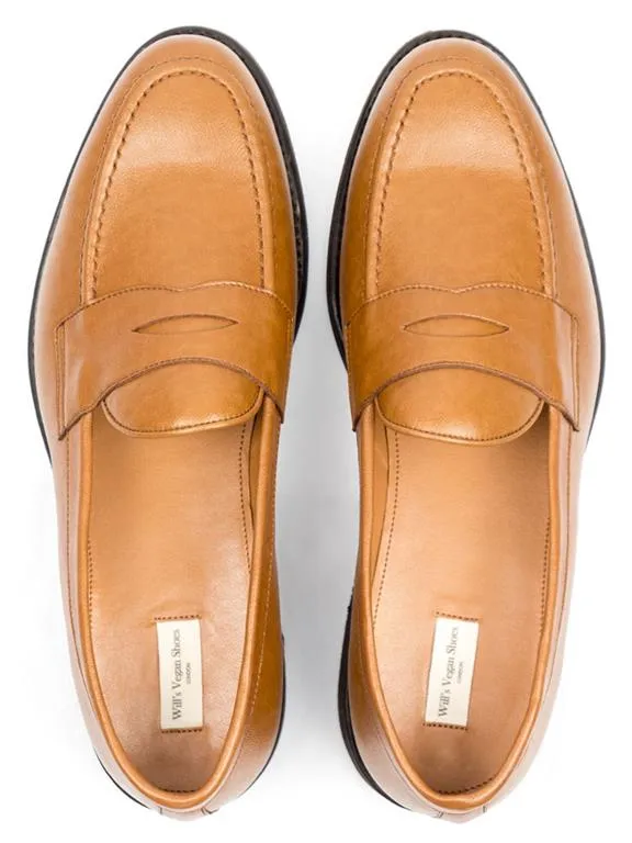Will's Vegan Store Loafers Goodyear Welt Light Brown