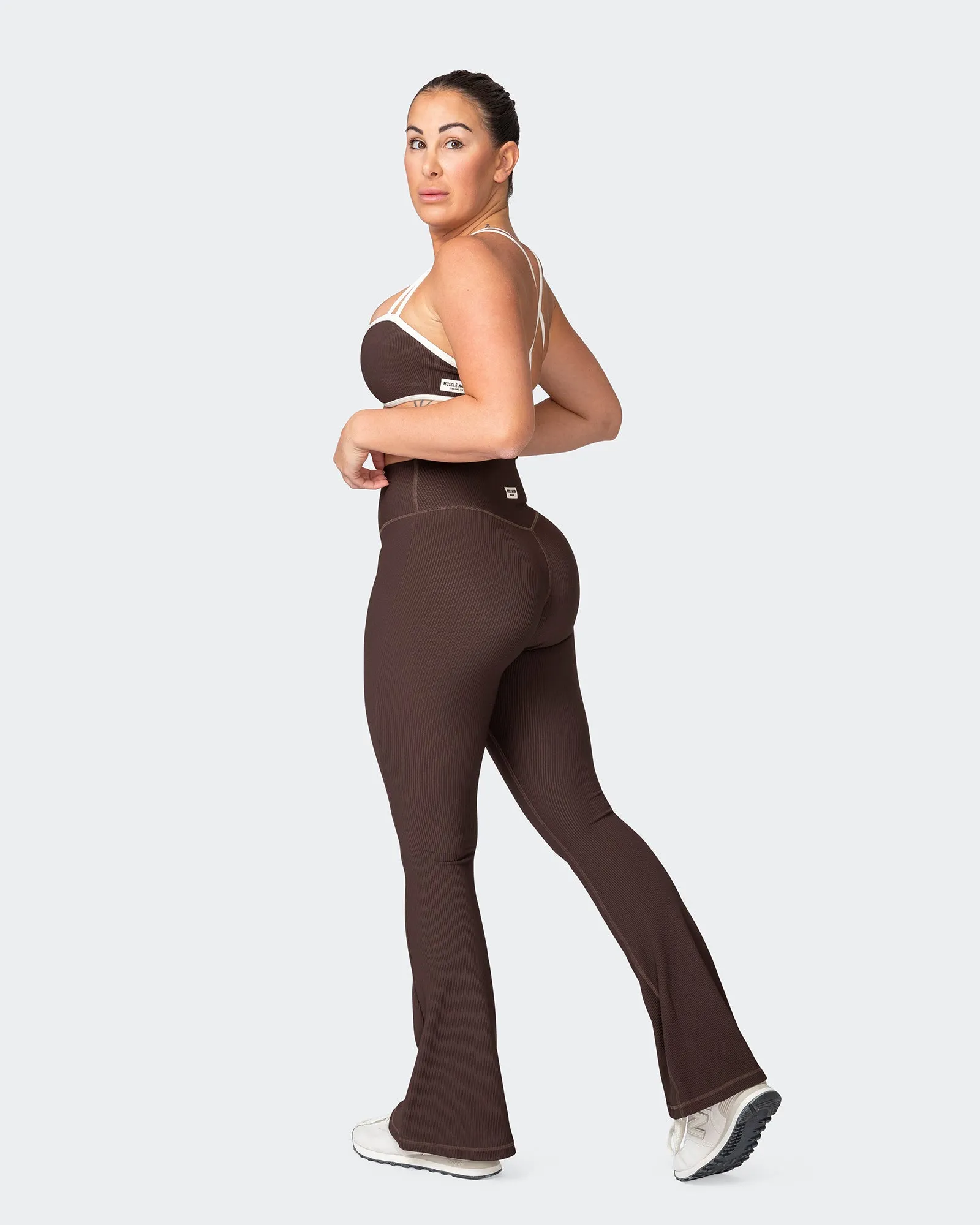 Zero Rise Rib Flare Leggings